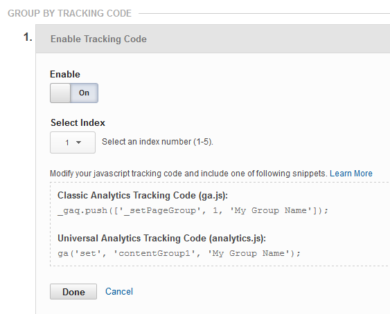 Tracking Code Method