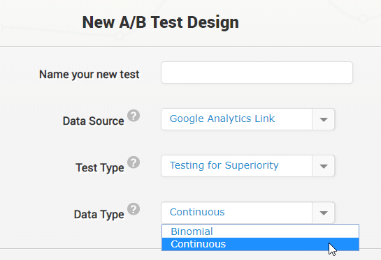 Continuous Data Non-Binomial