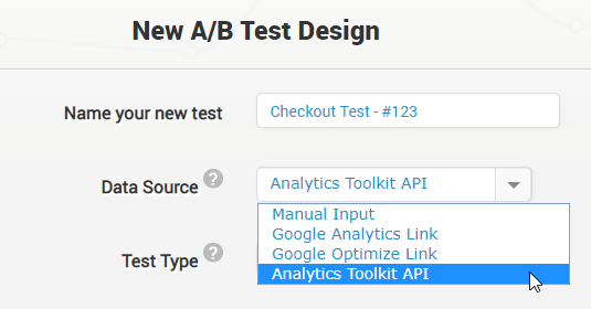 Custom test data API